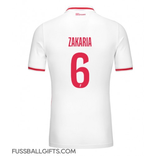 AS Monaco Denis Zakaria #6 Fußballbekleidung Heimtrikot 2024-25 Kurzarm